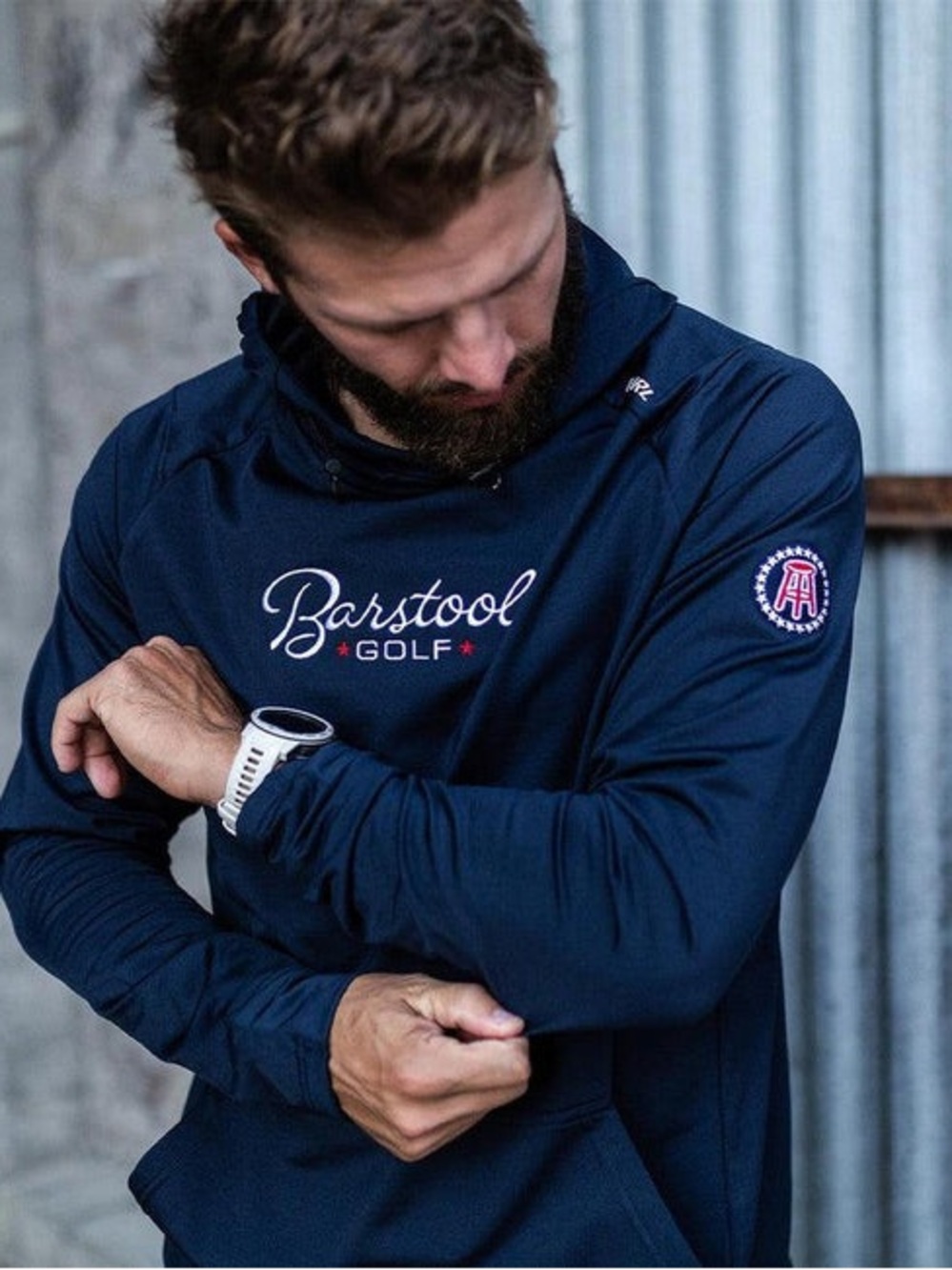 UNRL X BARSTOOL GOLF CROSSOVER HOODIE II 2XL